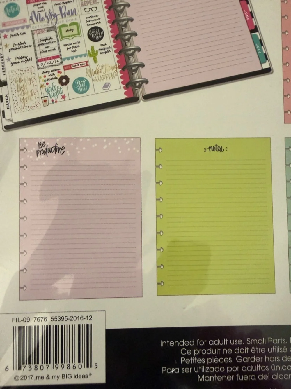 The Happy Planner 40 Sheets Lined Notepaper